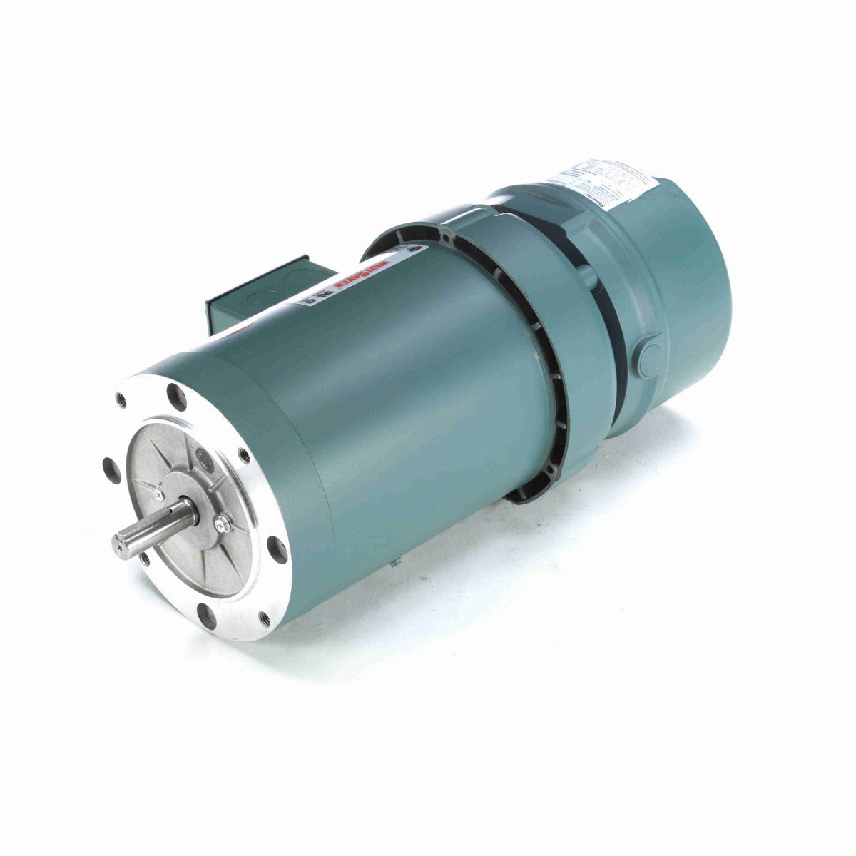 LEESON Brake Motor, 1 HP, 3 Ph, 60 Hz, 230/460 V, 1800 RPM, 56C Frame, TEFC - 119564.00