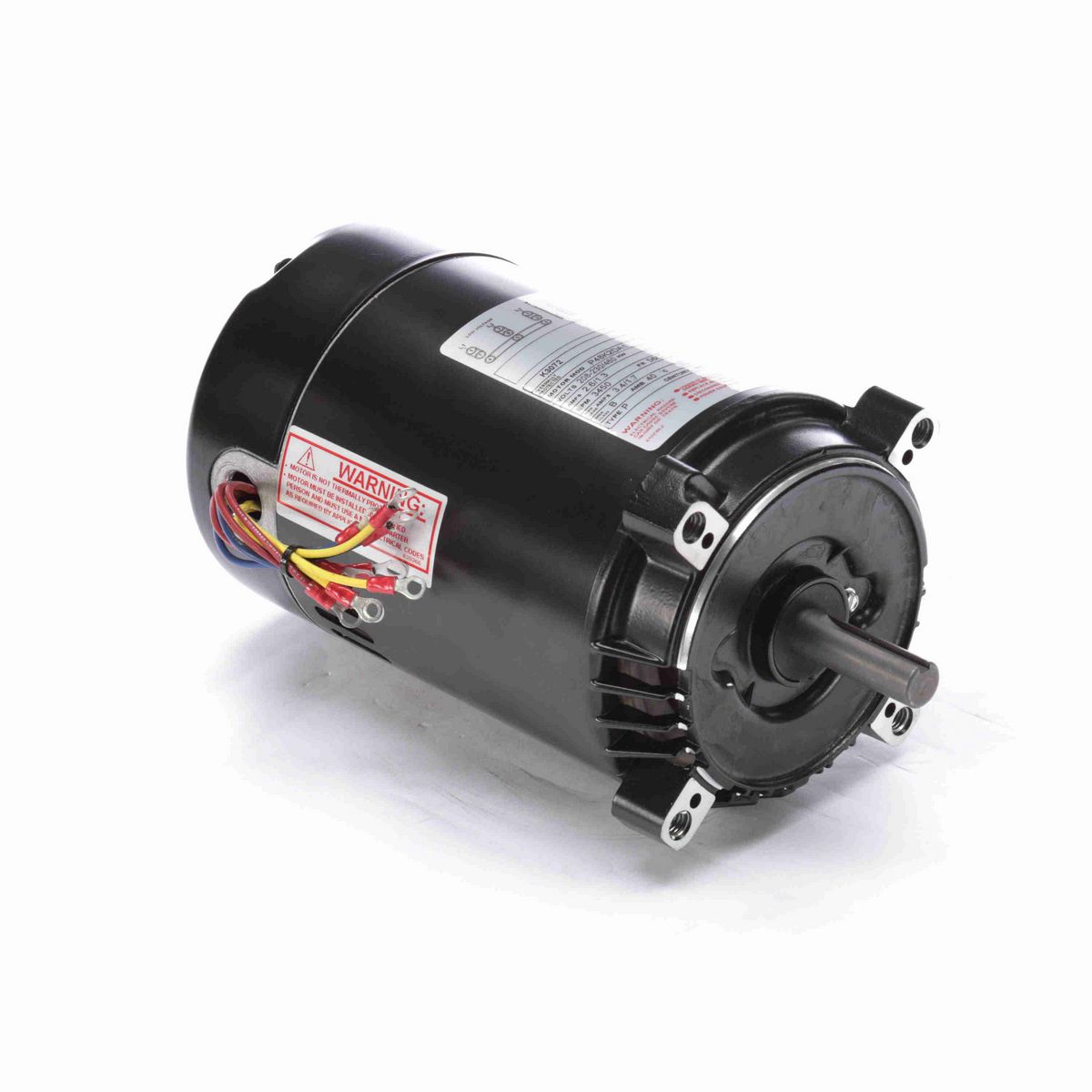Century Pool Pump Motor, 3/4 HP, 3 Ph, 60 Hz, 208-230/460 V, 3600 RPM, 56C Frame, ODP - K3072