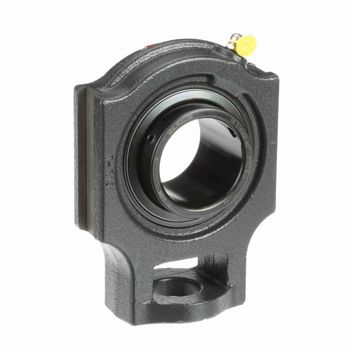 Sealmaster Mounted Cast Iron Wide Slot Take Up Ball Bearing - 52100 Bearing Steel, Black Oxided - Setscrew Lock - ST-47