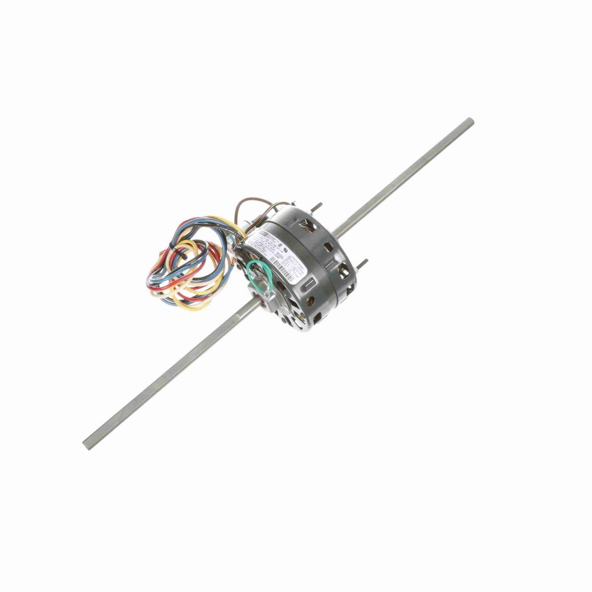 FASCO Fan Coil & Air Conditioner Motor, 1/8,1/10,1/15,1/20 HP, 1 Ph, 60 Hz, 115 V, 1550 RPM, 4 Speed, 42 Frame, OAO - D347A