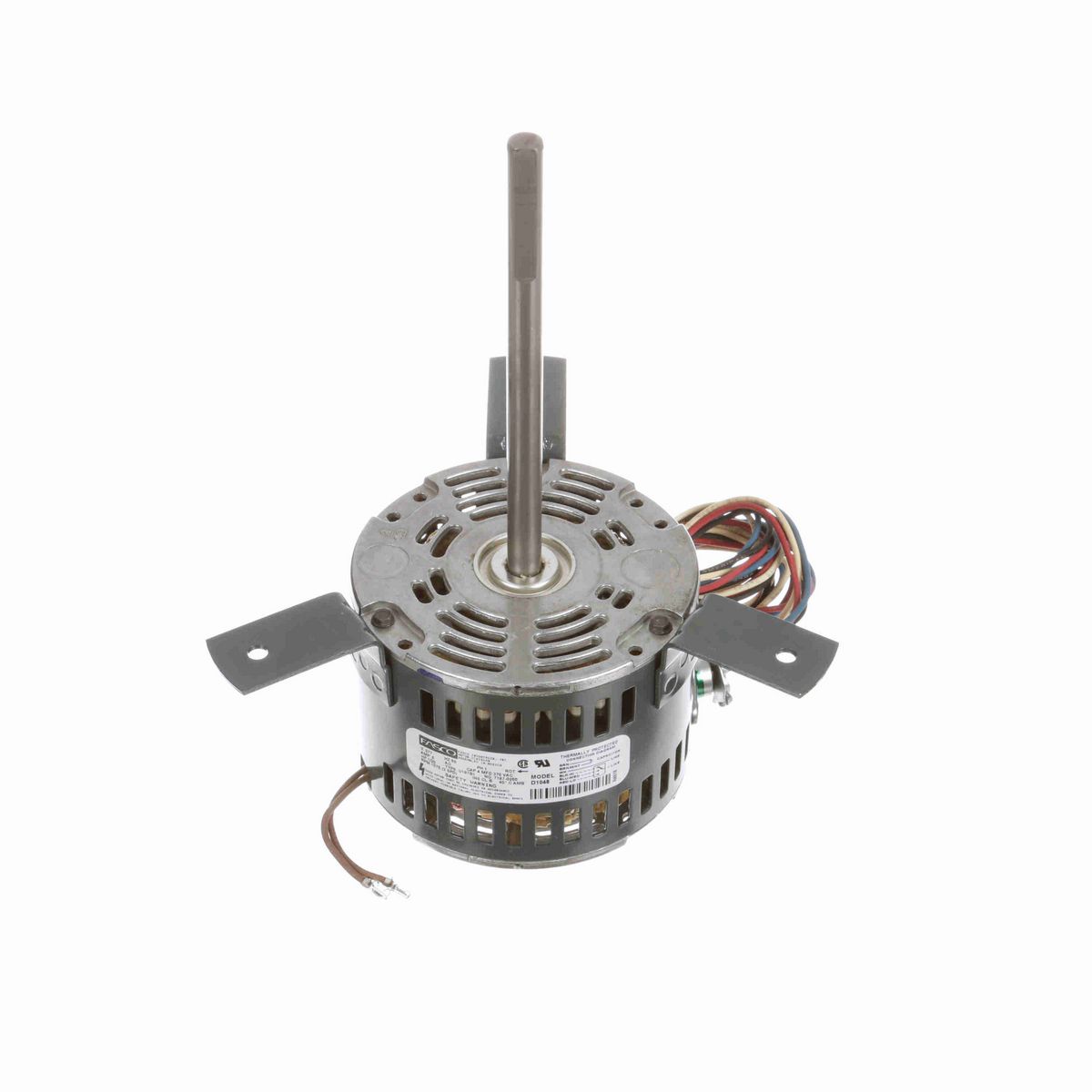 FASCO OEM Replacement Motor, 1/20 HP, 1 Ph, 60 Hz, 277 V, 1075 RPM, 3 Speed, 42 Frame, OAO - D1048