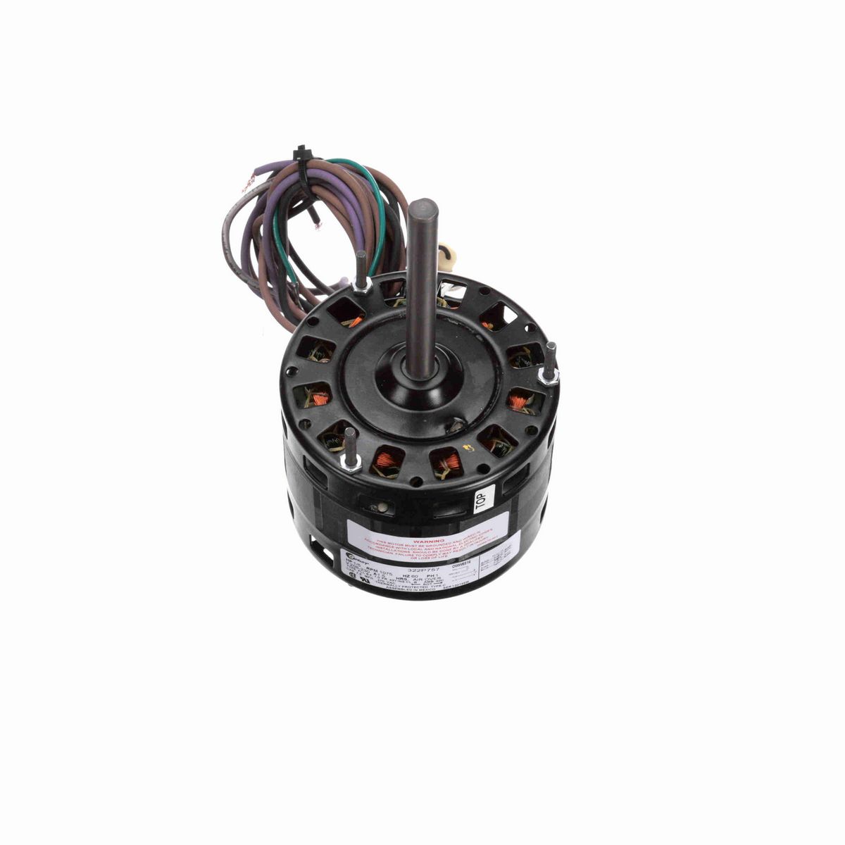 Century OEM Replacement Motor, 1/5 HP, 1 Ph, 60 Hz, 208-230 V, 1075 RPM, 1 Speed, 42 Frame, OPEN - OWW6516