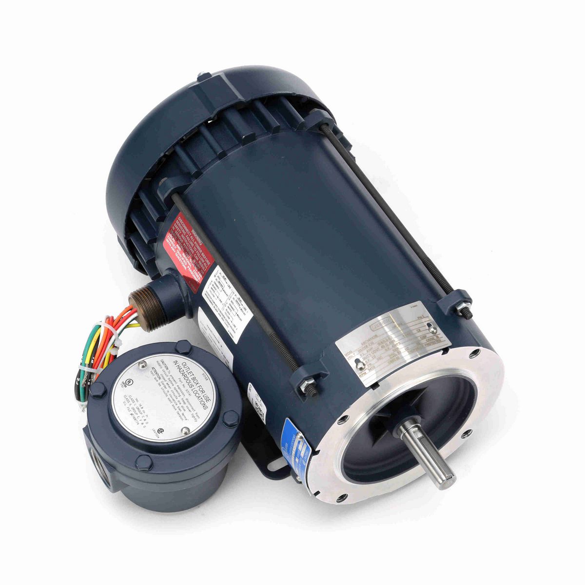 LEESON Explosion Proof Motor, 0.75 HP, 1 Ph, 60 Hz, 115/208-230 V, 3600 RPM, 56C Frame, EPFC - 116611.00
