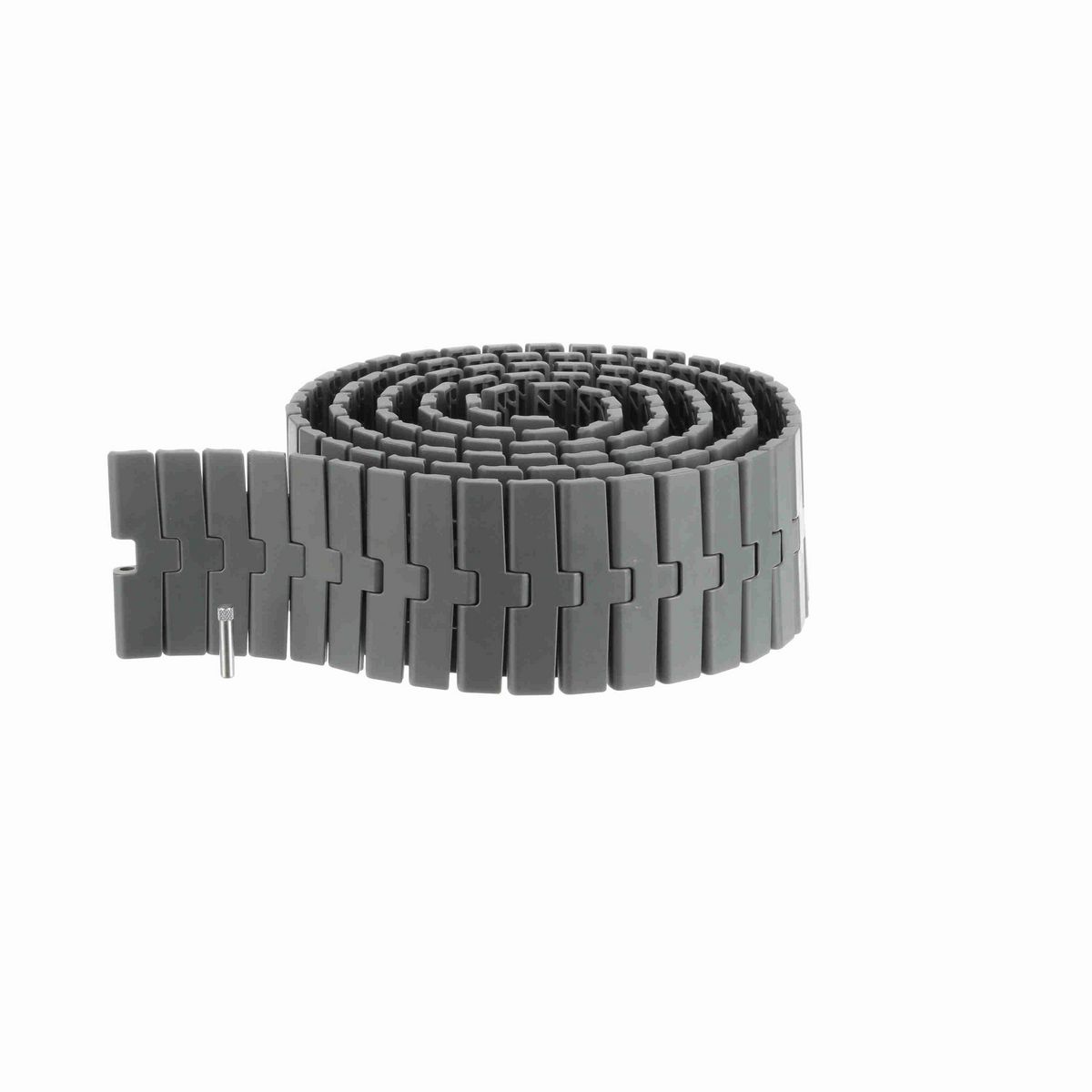 System Plast 2250FT-TAB Side-flexing Solid Top, Material: Gray Low Friction, Width: 4.5in, Pitch: 1in - LFG2250FT-TAB-K450