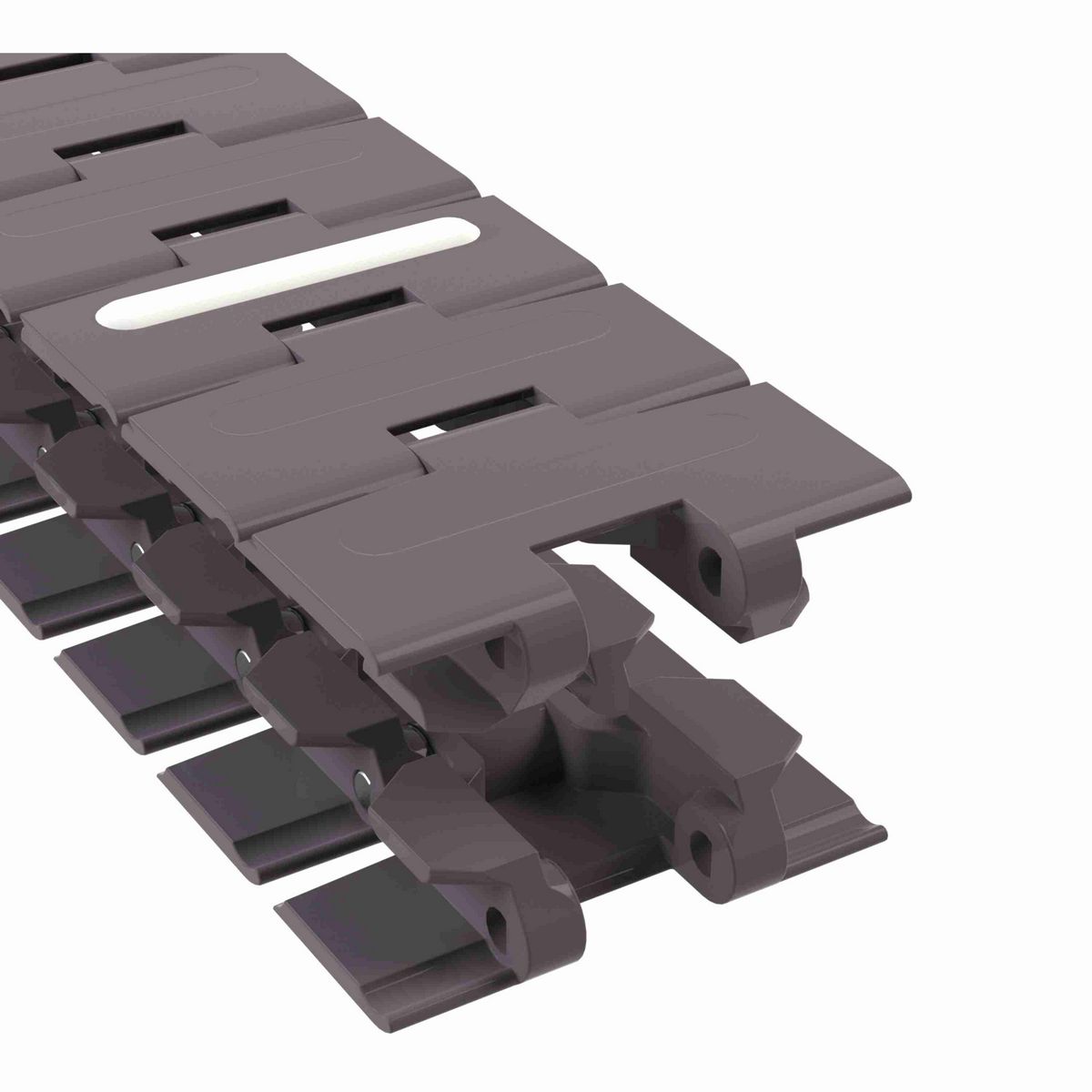 Rexnord 880TAB RubberTop® Side-flexing RubberTop®, Material: Brown High Performance, Width: 3.25in, Pitch: 1.5in - 81416321