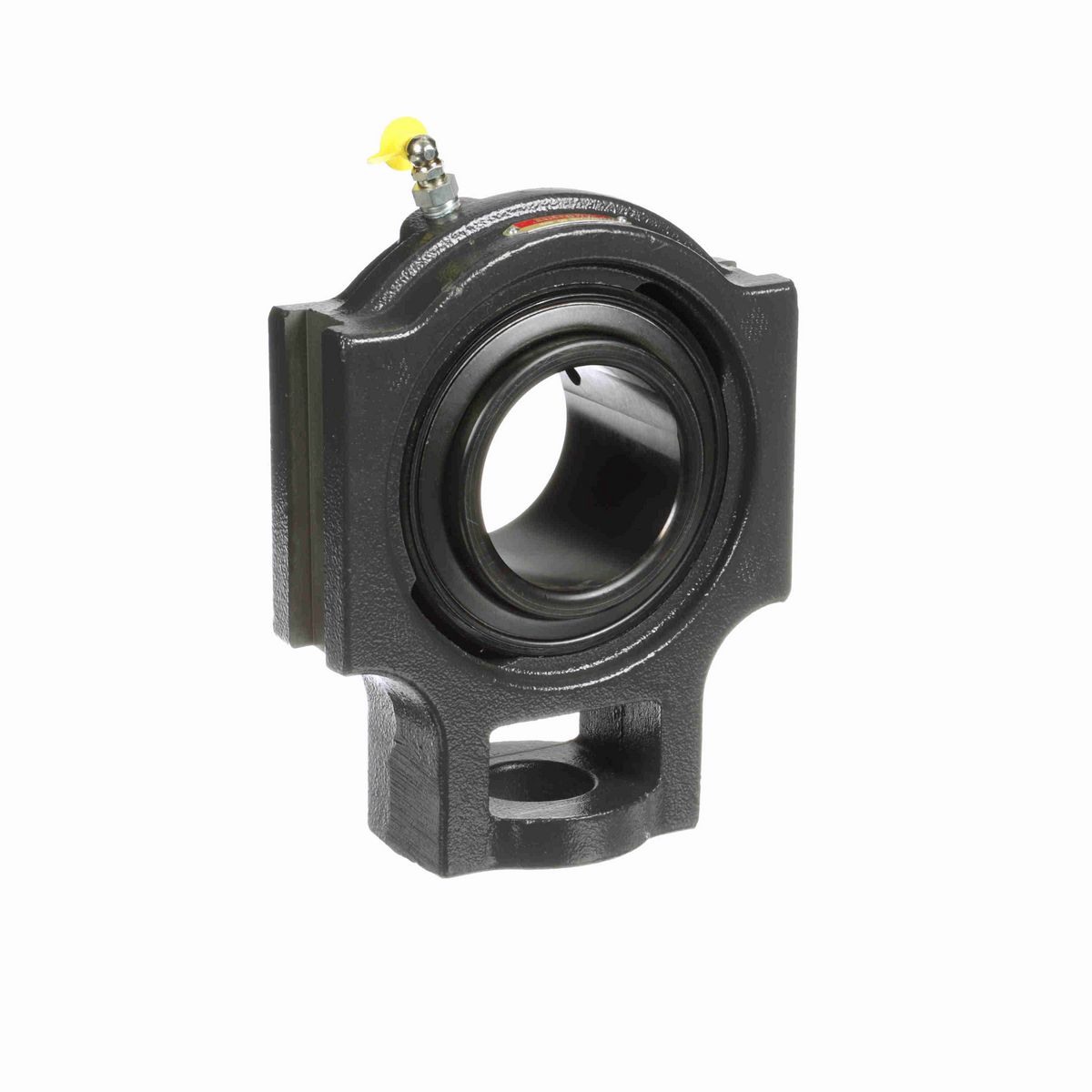 Sealmaster Mounted Cast Iron Wide Slot Take Up Ball Bearing - 52100 Bearing Steel, Black Oxided - Setscrew Lock - ST-216