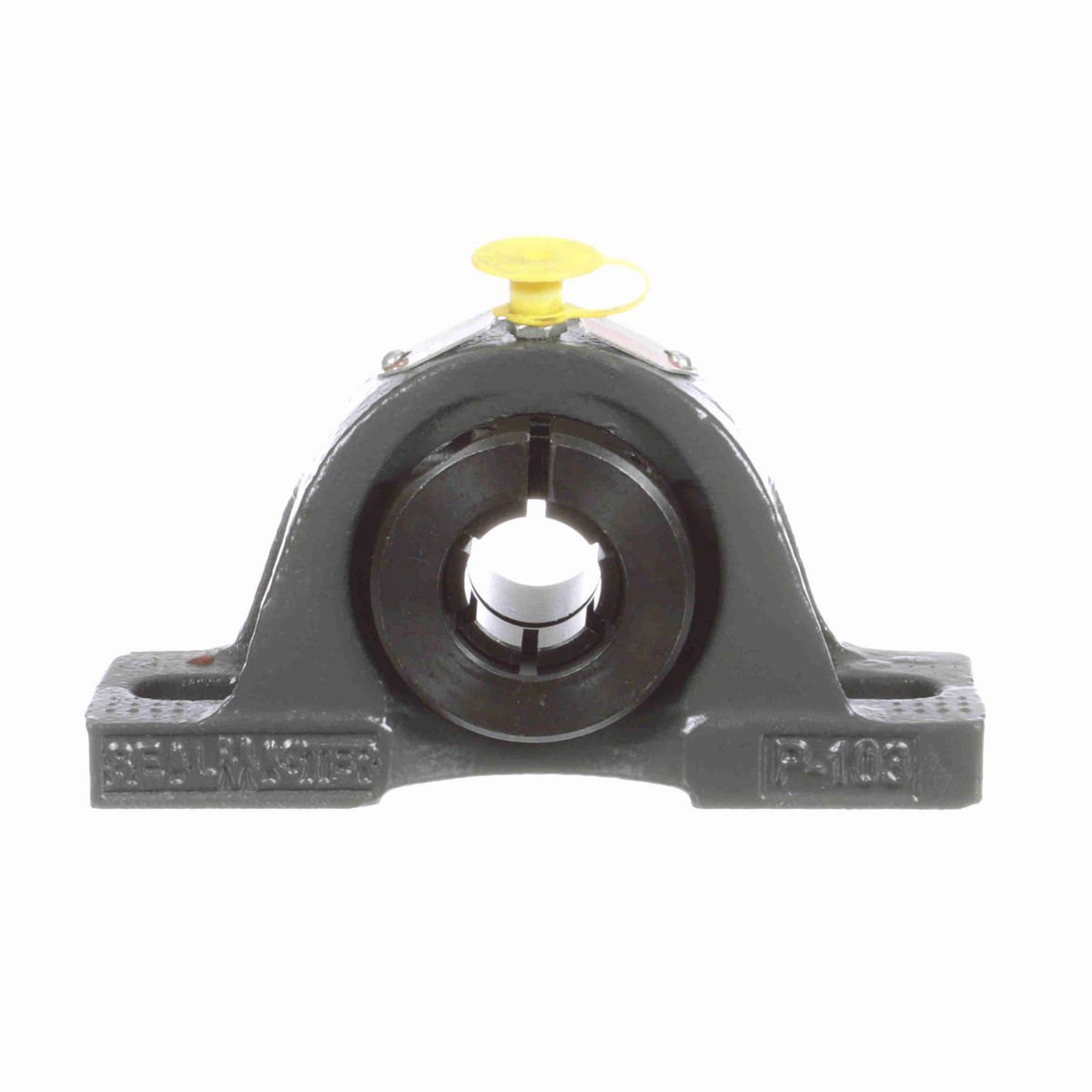 Sealmaster Mounted Cast Iron Two Bolt Pillow Block Ball Bearing - 52100 Bearing Steel, Black Oxided - Concentric Lock - NP-12T