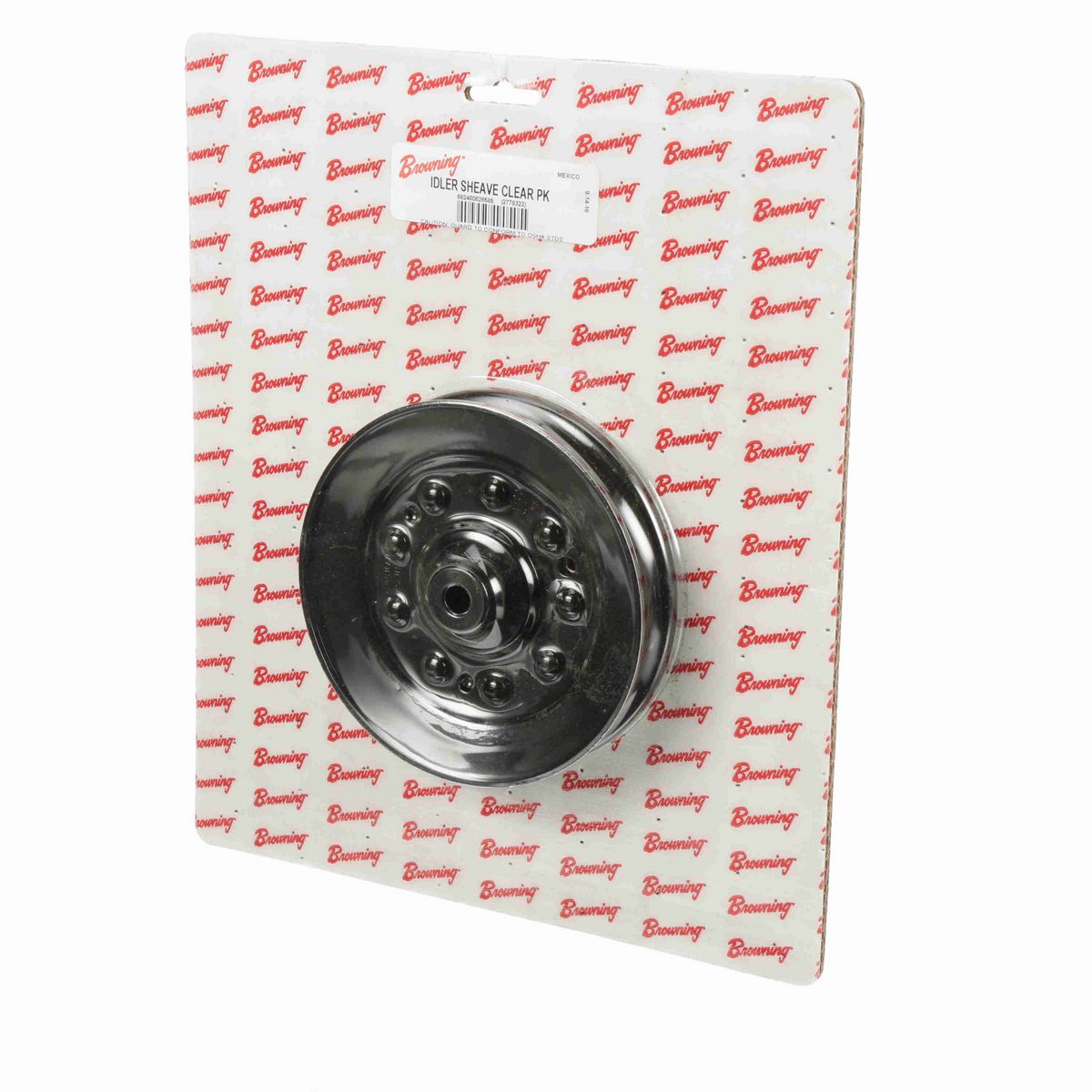 Browning 1 Groove Steel Finish Bore Idler Sheave Clear Pack - IDLER SHEAVE CLEAR PK
