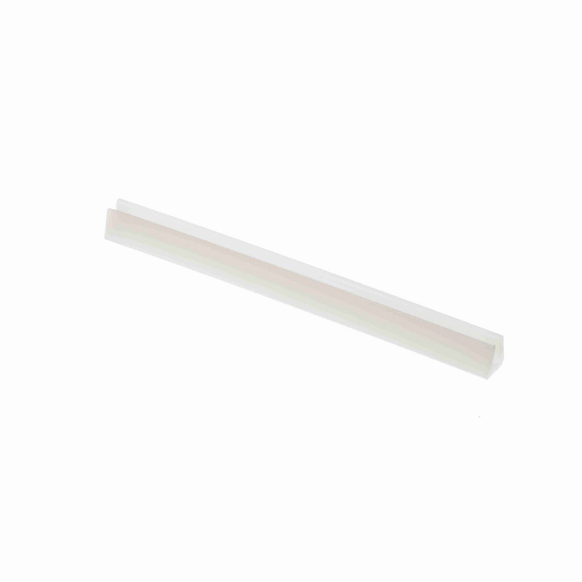System Plast Bar Cap: 0.53"W X 0.51"H X 1200"L White UHMW-PE - VG-P516BC-100