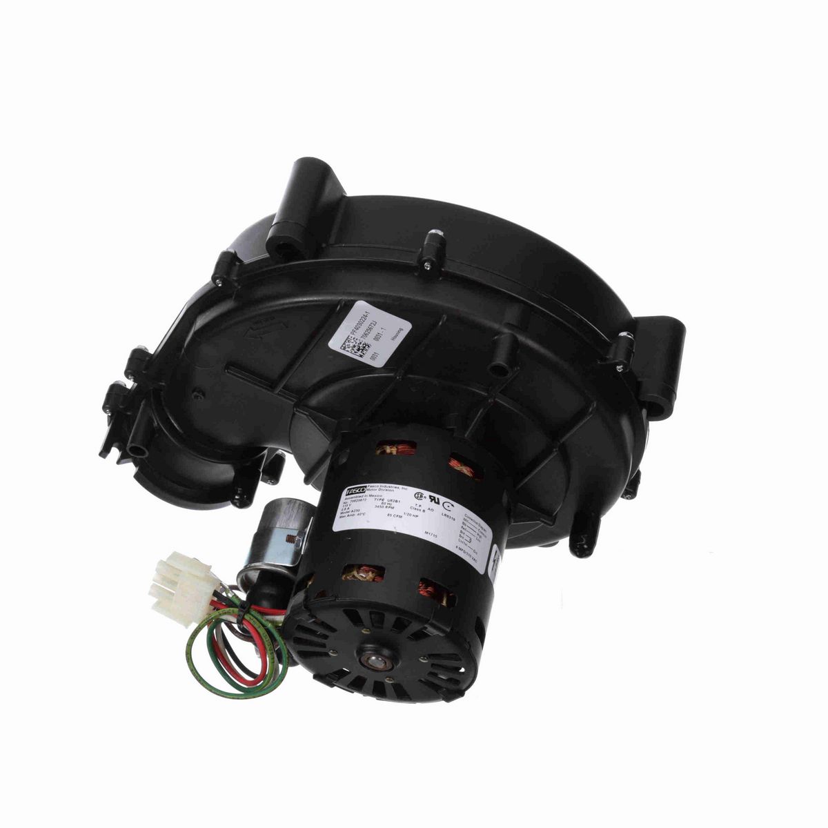 FASCO Round Outlet Permanent Split Capacitor OEM Replacement Draft Inducer Blower, 115 Volts, Flange: Yes - A230