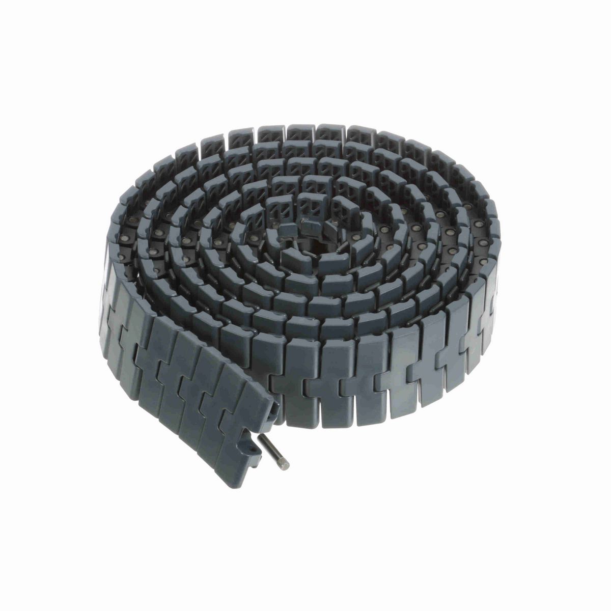 System Plast 2250FT-TAB Side-flexing Solid Top, Material: NG evo (Gray Blue), Width: 3.3in, Pitch: 1in - NGE2250FT-TAB-K330