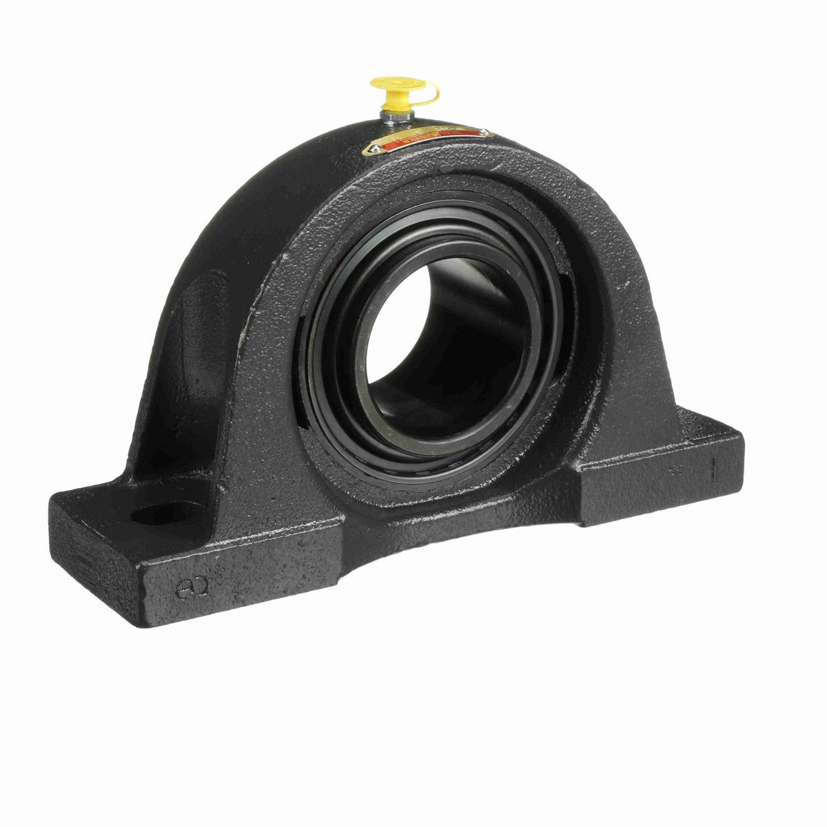 Sealmaster Mounted Cast Iron Two Bolt Pillow Block Ball Bearing - 52100 Bearing Steel, Black Oxided - Setscrew Lock - NP-39C
