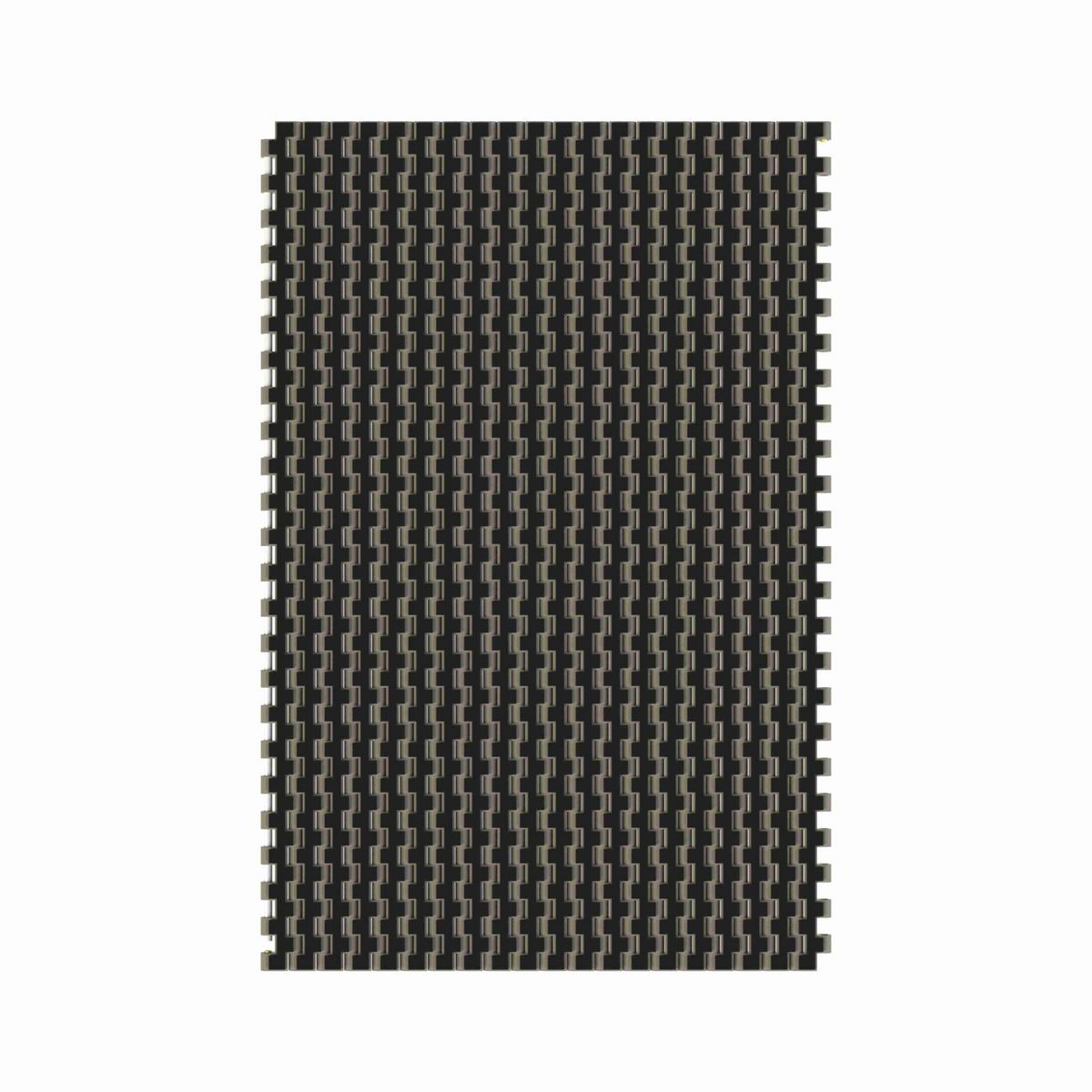 Rexnord 1505 RubberTop® Straight Running RubberTop®, Material: Grey Tough Composite, Width: 24in, Pitch: 15mm - TCF1505-24