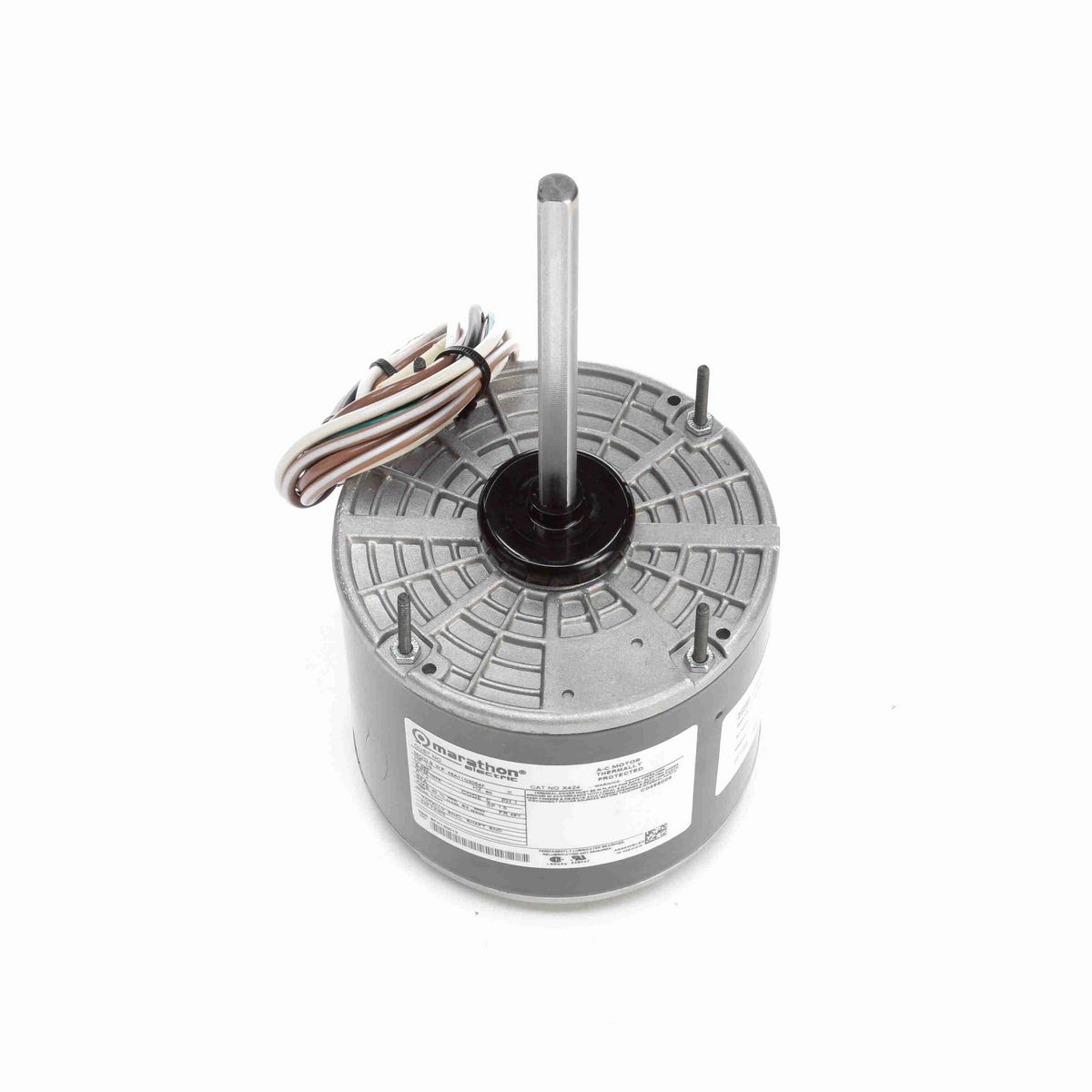 LEESON Condenser Fan Motor, 0.33 HP, 1 Ph, 60 Hz, 460 V, 1200 RPM, 48Y Frame, OAO - X424