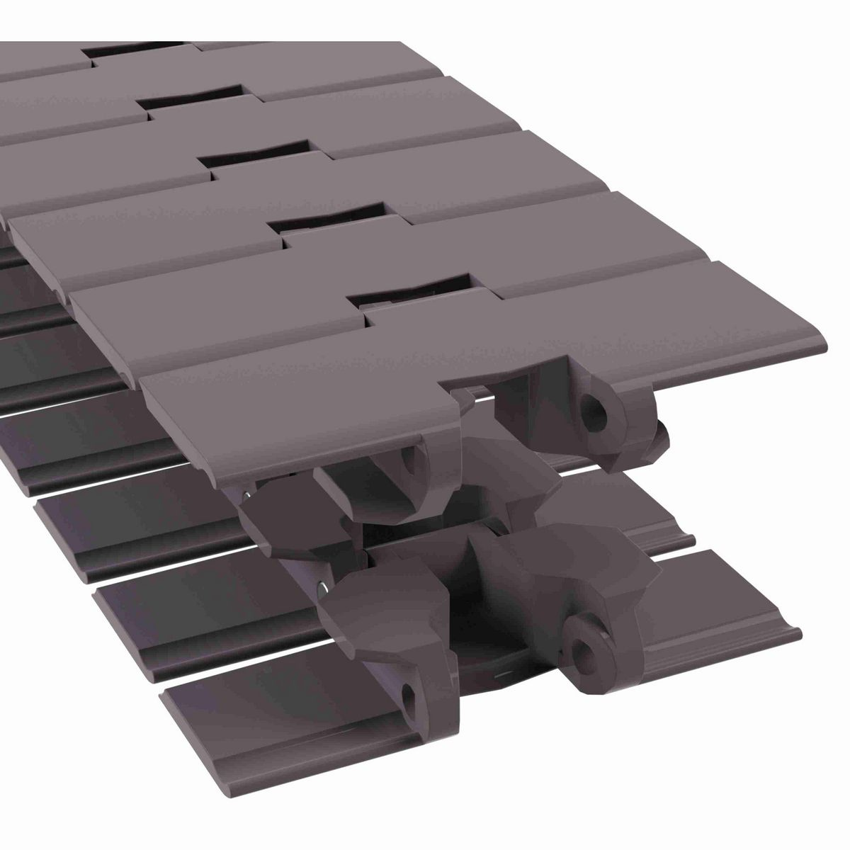 Rexnord 880TAB BO Side-flexing Solid Top Tight Radius, Material: Brown High Performance, Width: 4.5in, Pitch: 1.5in - 81410922