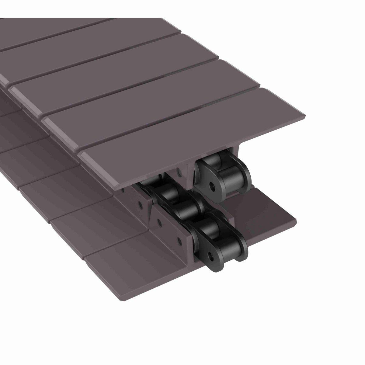 Rexnord 963 Straight Running Solid Top, Material: Brown High Performance, Width: 4.5in, Pitch: 1.5in - 81431432