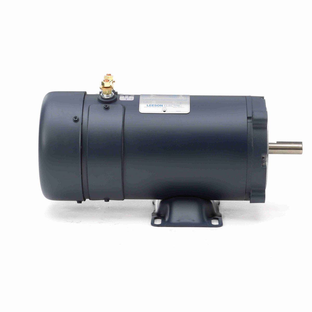 LEESON Low Voltage Motor, 1 HP, 12 V, 1800 RPM, S56C Frame, TEFC - 108322.00