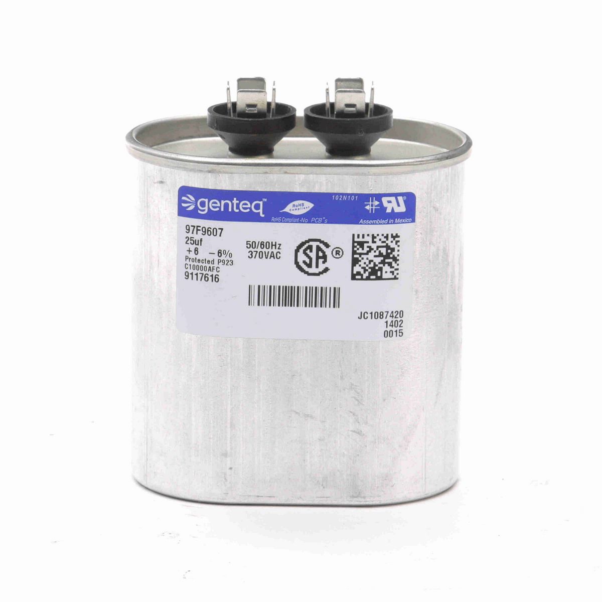 LEESON RUN CAP 25 MFD 370 VOLT - A381