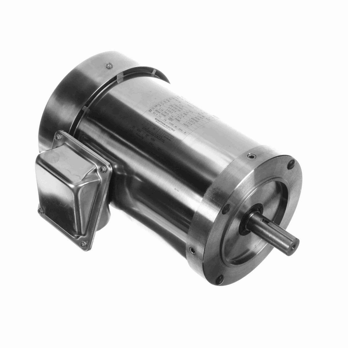 LEESON General Purpose Motor, 1 & 0.75 HP, 3 Ph, 60 & 50 Hz, 208-230/460 & 190/380 V, 1800 & 1500 RPM, 143TC Frame, TEFC - N434A