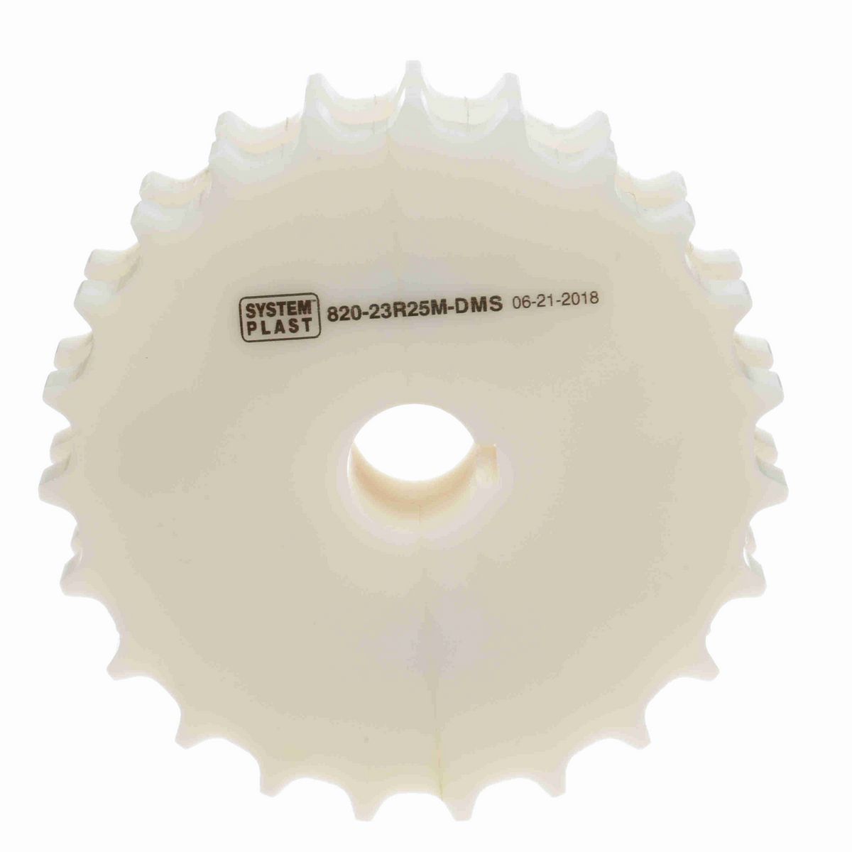 System Plast 820 Series Split Machined Sprocket with 23 Teeth and a 25mm Round Shaft-Ready Bore - 820-23R25M-DMS