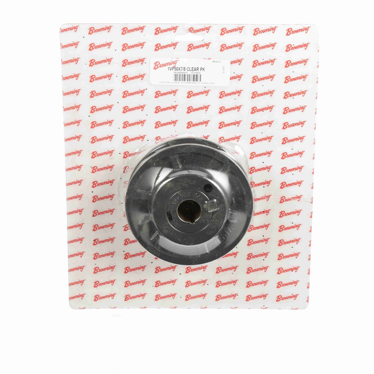 Browning 1 Groove Cast Iron Finish Bore FHP Variable Pitch Sheave Clear Pack - 1VP50X7/8 CLEAR PK