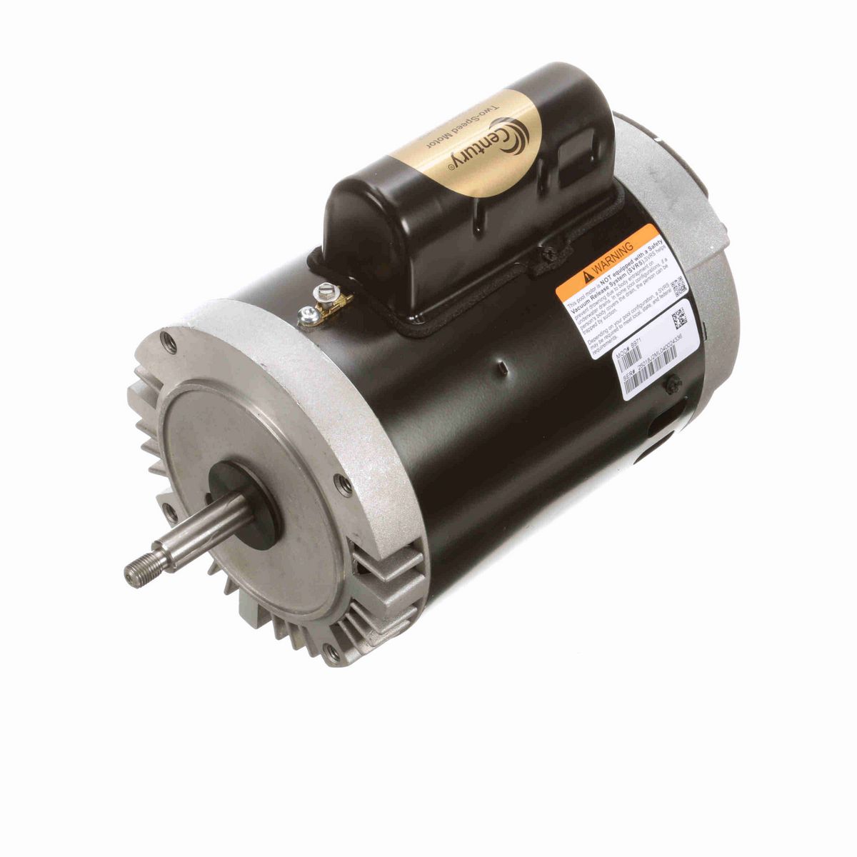 Century Pool Pump Motor, 1/2-.06 HP, 1 Ph, 60 Hz, 115 V, 3600 RPM, M56J Frame, DP - B971