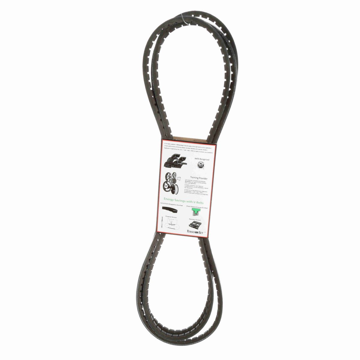 Browning EPDM Notched Belt 98% Efficient - 3VX1400