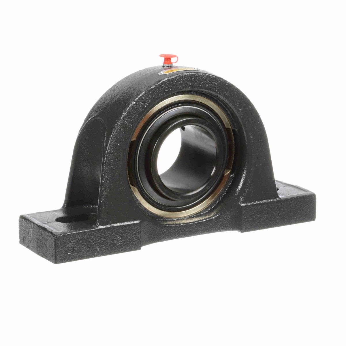 Sealmaster Mounted Cast Iron Two Bolt Pillow Block Ball Bearing - 52100 Bearing Steel, Black Oxided - Setscrew Lock - High Temperature - EMP-47 HT