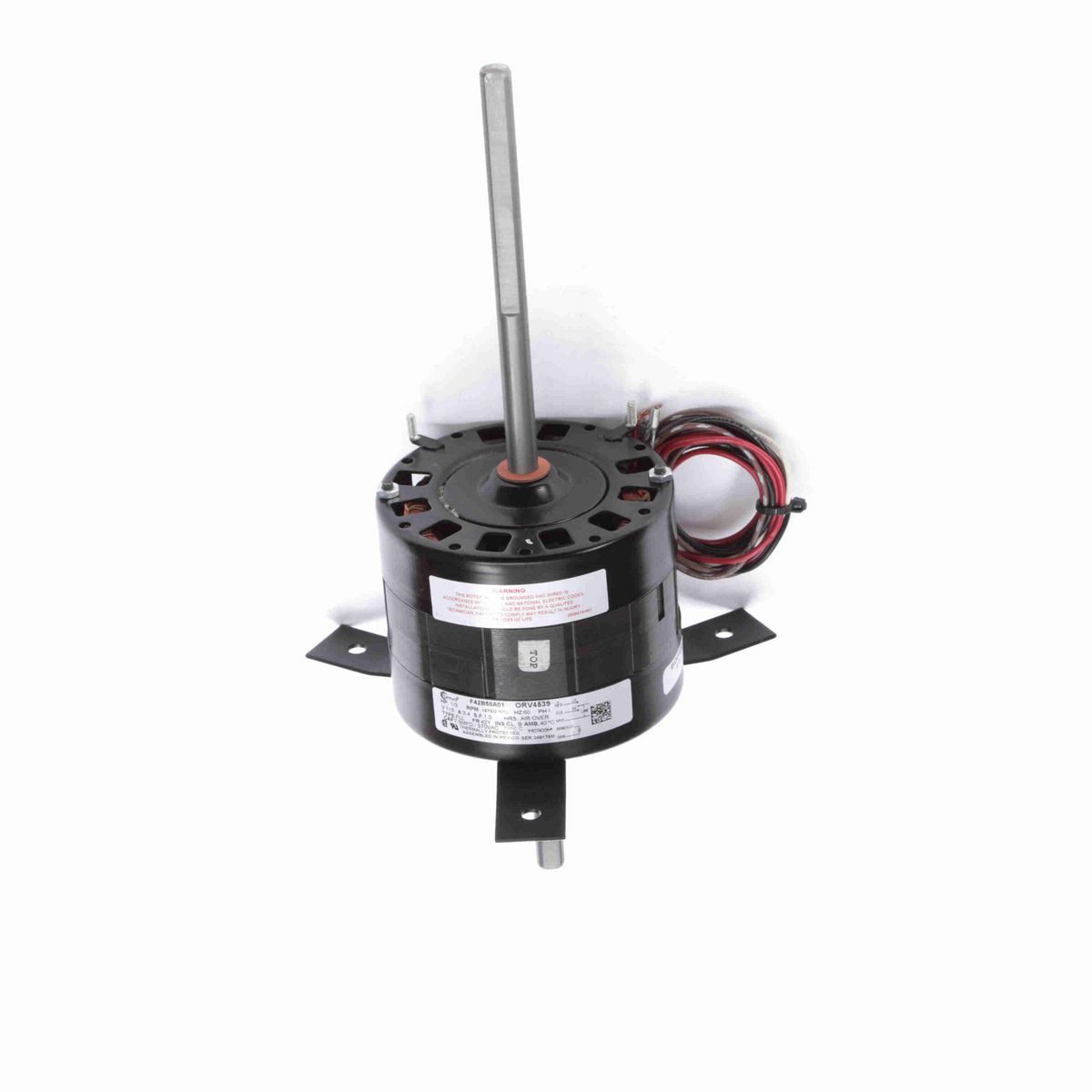 Century OEM Replacement Motor, 1/3 HP, 1 Ph, 60 Hz, 115 V, 1675 RPM, 2 Speed, 42 Frame, SEMI ENCL - ORV4539