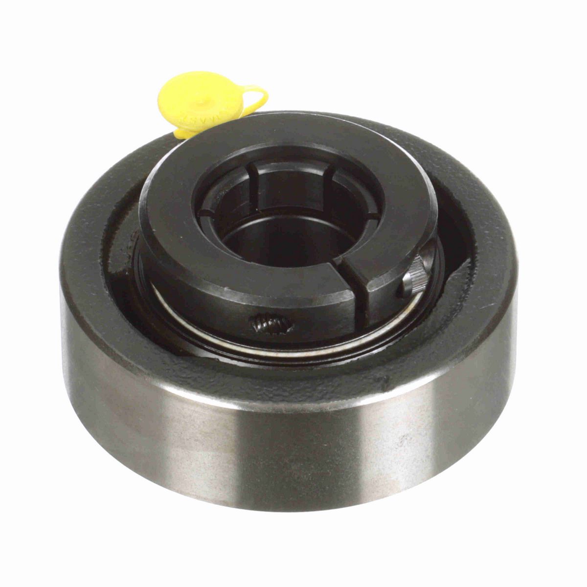 Sealmaster Mounted Cast Iron Cylindrical Cartridge Ball Bearing - 52100 Bearing Steel, Black Oxided - Concentric Lock - SC-20T