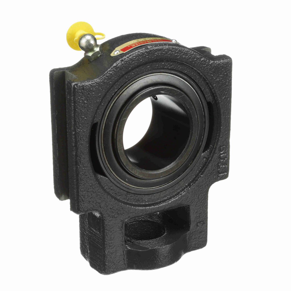 Sealmaster Mounted Cast Iron Wide Slot Take Up Ball Bearing - 52100 Bearing Steel, Black Oxided - Setscrew Lock - ST-210