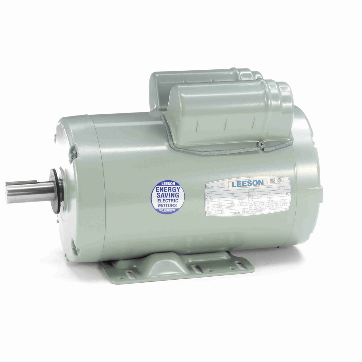 LEESON Agricultural Motor, 3 HP, 1 Ph, 60 Hz, 230 V, 3600 RPM, 145T Frame, TEAO - 120376.00