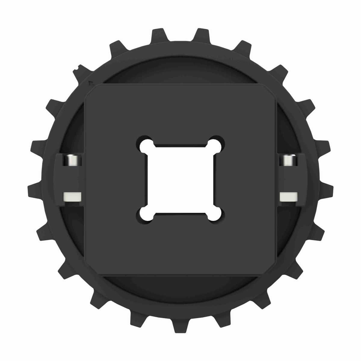 Rexnord 7700 Series Split Molded Nylon Sprocket with 21 Teeth and a 1-1/2in Square Bore - 614-126-1