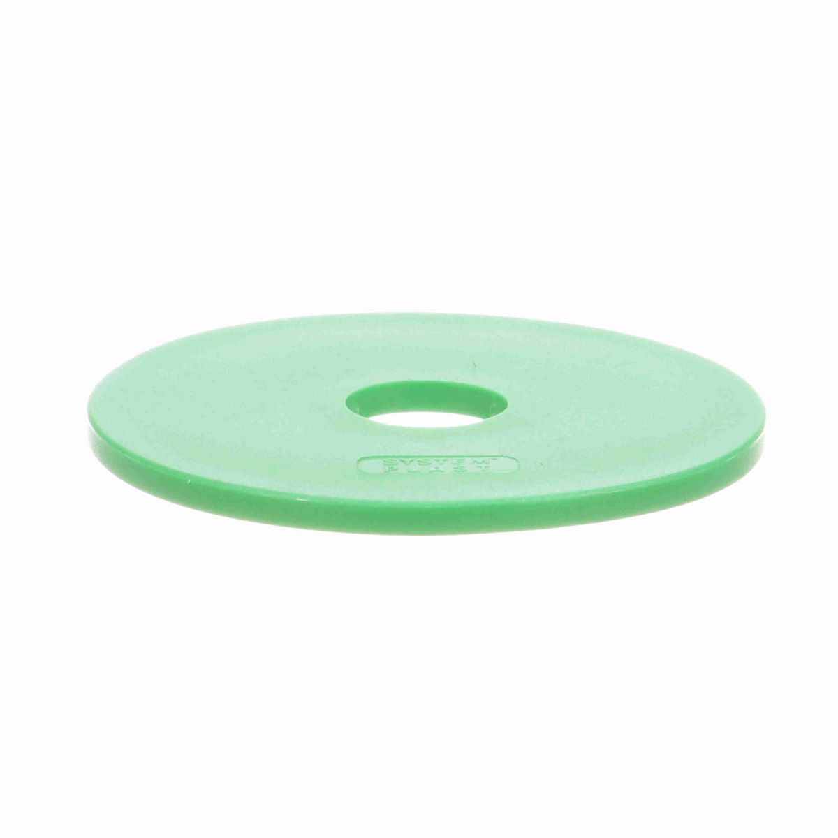 System Plast Flange; OD: 90-mm, Shaft Dia: 20-mm, Length: 5-mm, Color: Green - F-90B20ML5-PPG