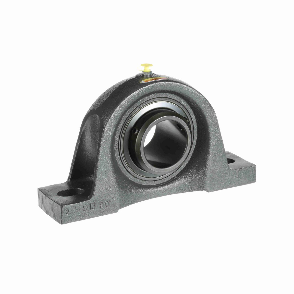 Sealmaster Mounted Cast Iron Two Bolt Pillow Block Ball Bearing - 52100 Bearing Steel, Black Oxided - Double Setscrew Lock - MSPD-47