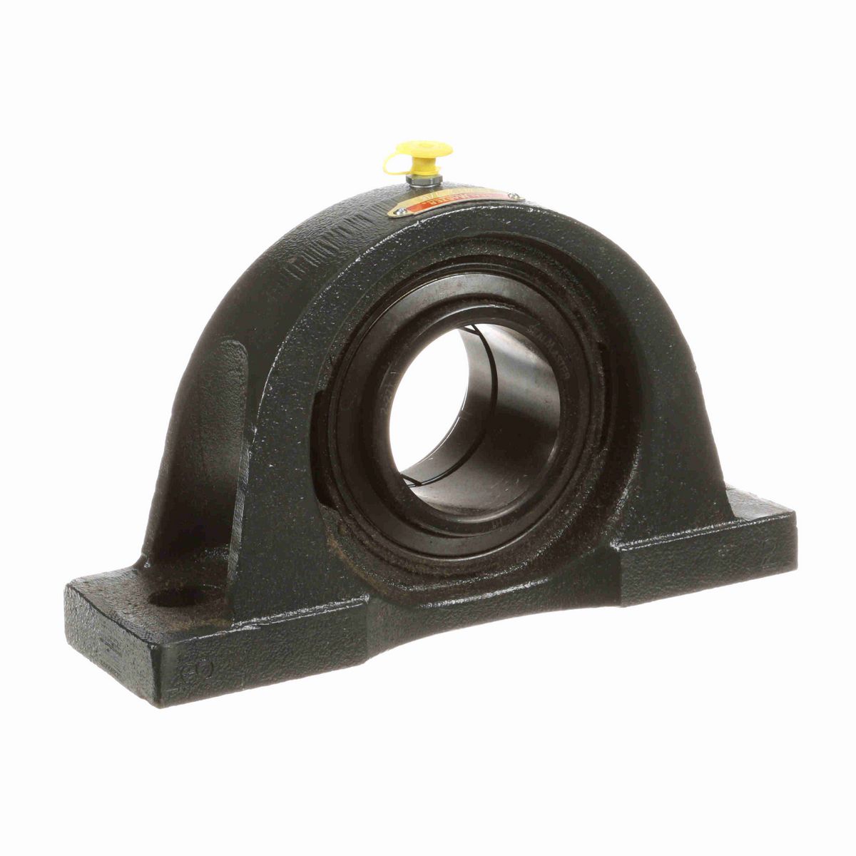 Sealmaster Mounted Cast Iron Two Bolt Low Base Pillow Block Ball Bearing - 52100 Bearing Steel, Black Oxided - Concentric Lock - NPL-39T