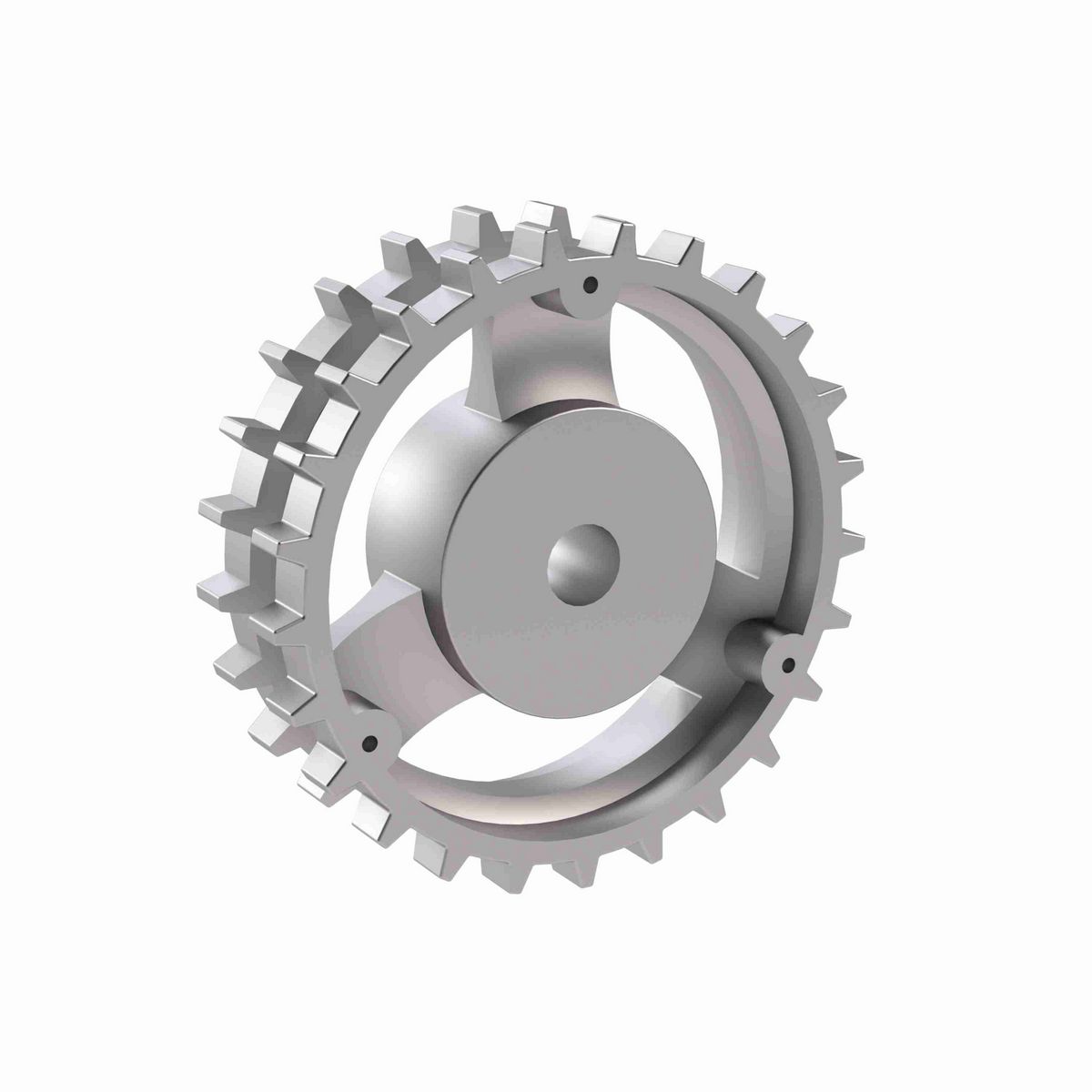 Rexnord 820 Series Solid One Piece Cast Iron Sprocket with 25 Teeth and a 3/4in Round Rough Stock Bore (RSB) - 401-162-2