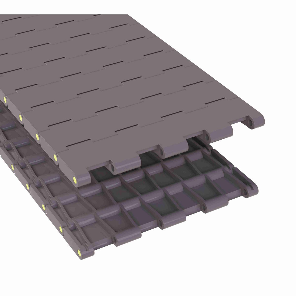 Rexnord 5705 Straight Running Solid Top, Material: Brown High Performance, Width: 7.5in, Pitch: 1.5in - 81416724