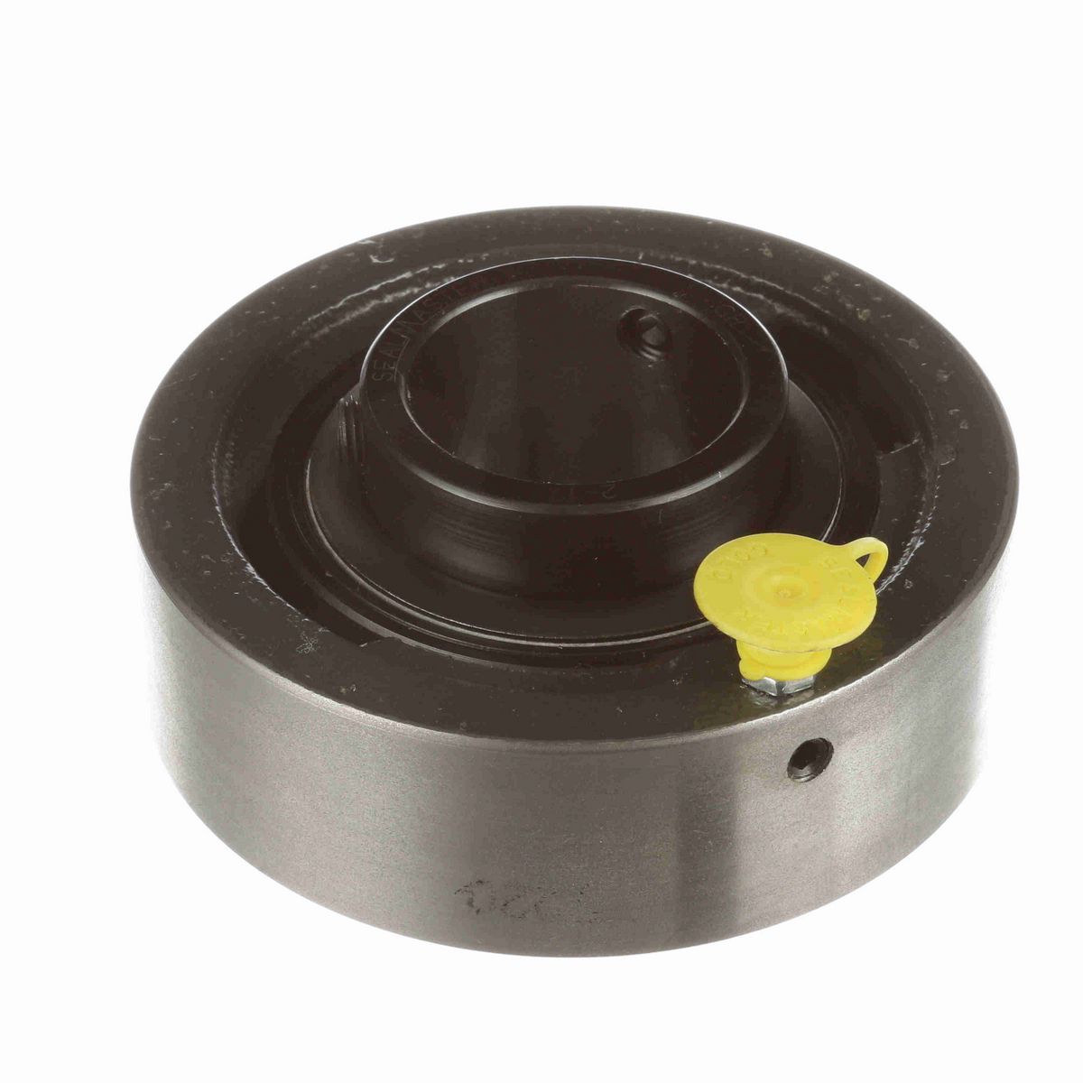 Sealmaster Mounted Cast Iron Cylindrical Cartridge Ball Bearing - 52100 Bearing Steel, Black Oxided - Setscrew Lock - SC-23