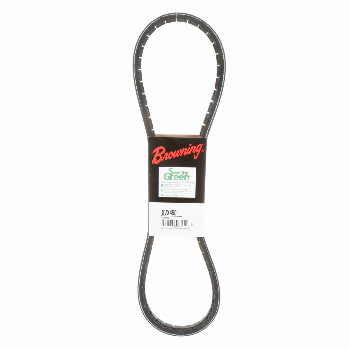 Browning EPDM Notched Belt 98% Efficient - 5VX450