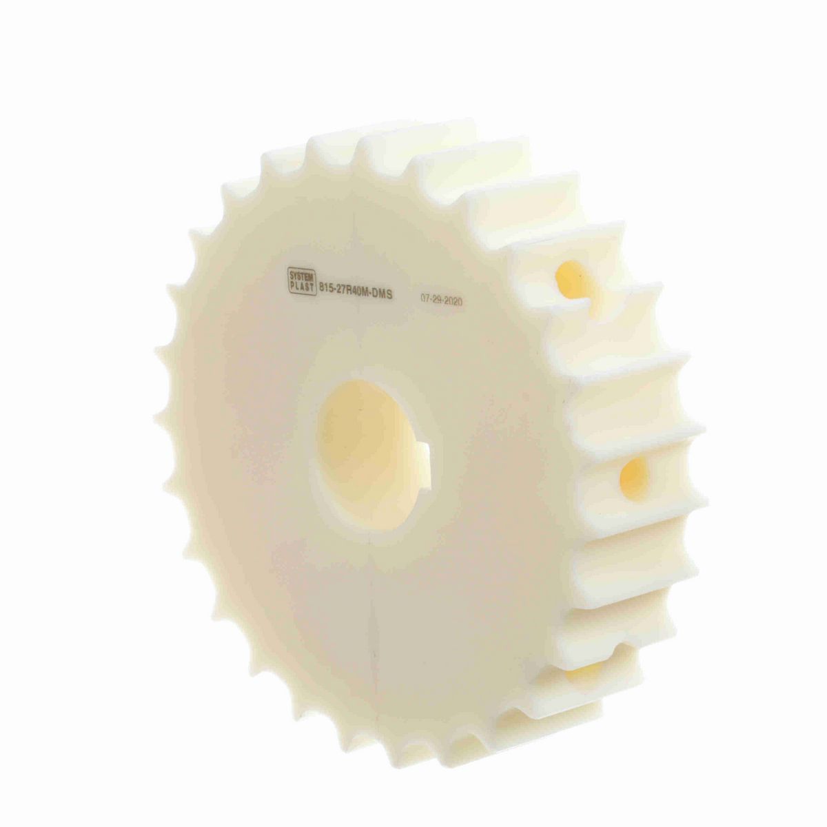 System Plast 815 Series Split Machined Sprocket with 27 Teeth and a 40mm Round Shaft-Ready Bore - 815-27R40M-DMS