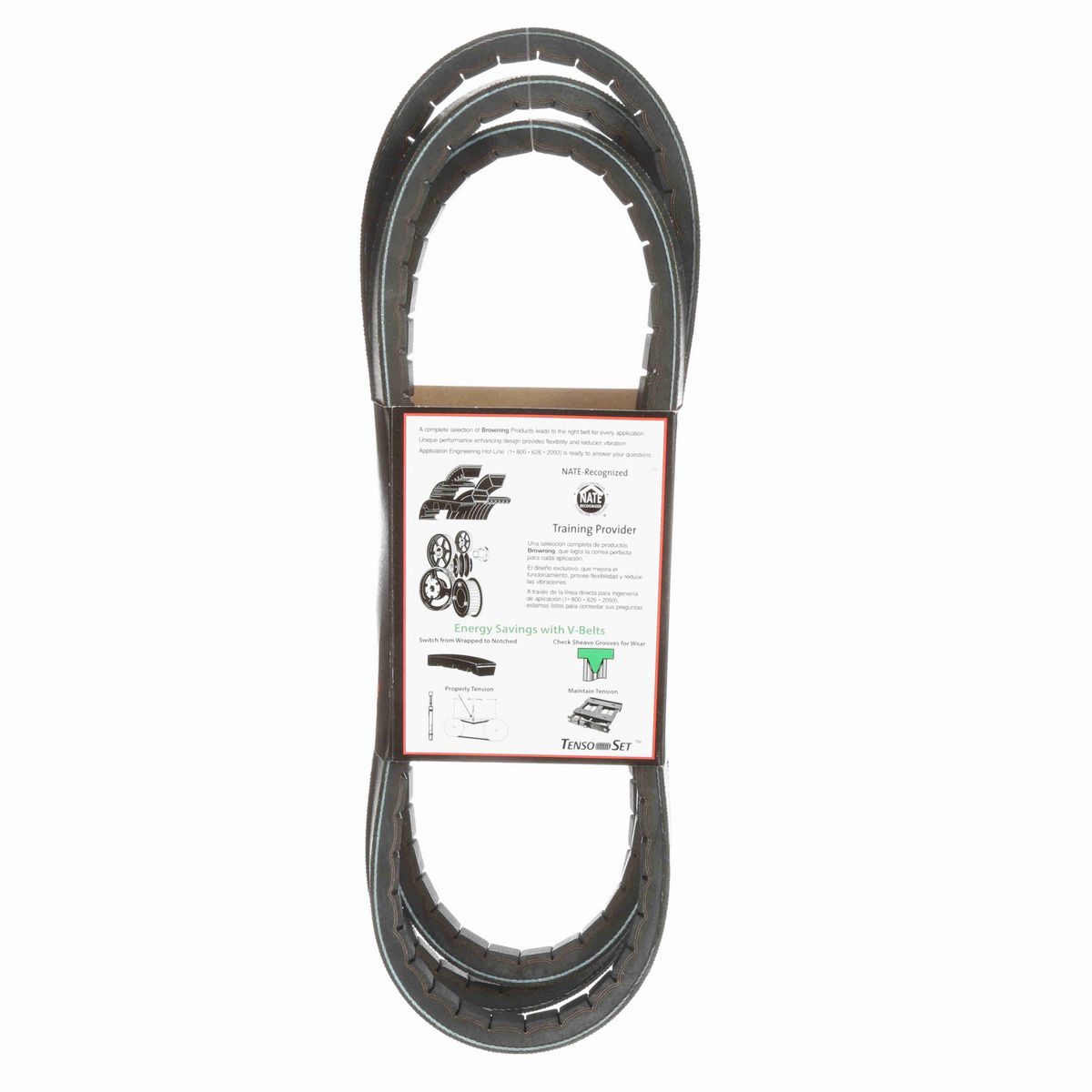 Browning EPDM Notched Belt 98% Efficient - 5VX1120