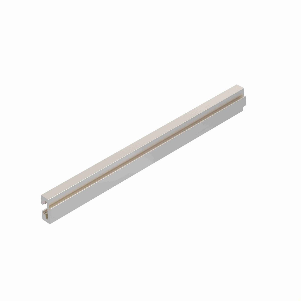 System Plast Combination Group B (Rail): 1.24"W X 0.47"H X 240"L Aluminum - VG-A900-20