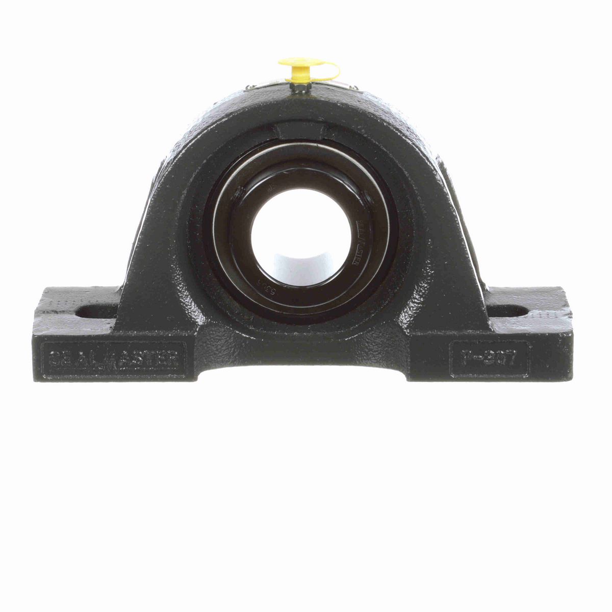 Sealmaster Mounted Cast Iron Two Bolt Pillow Block Ball Bearing - 52100 Bearing Steel, Black Oxided - Setscrew Lock - MP-308