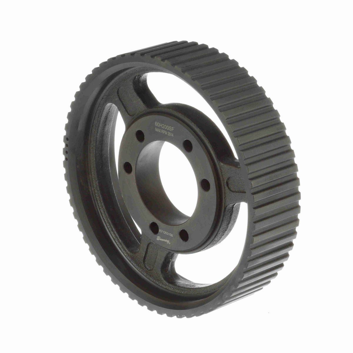 Browning Steel Bushed Bore Gearbelt Pulley - 60H200SF