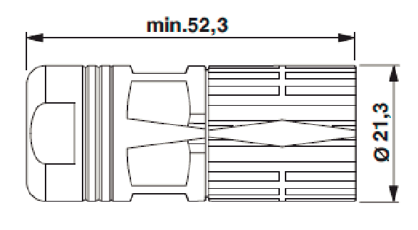 Соединительный штекер Bosch Rexroth RGS1711/CM50---(17S-ROUN-CON-M-N) [R911342383]