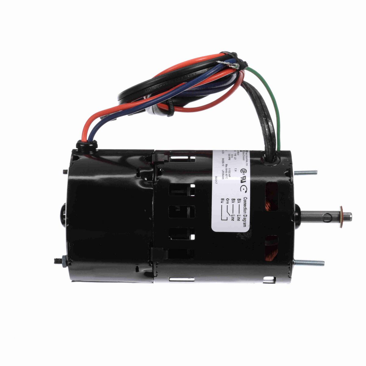 FASCO OEM Replacement Motor, 1/150 HP, 1 Ph, 60 Hz, 115 V, 3000 RPM, 1 Speed, 3.3" Diameter, TEAO - D408