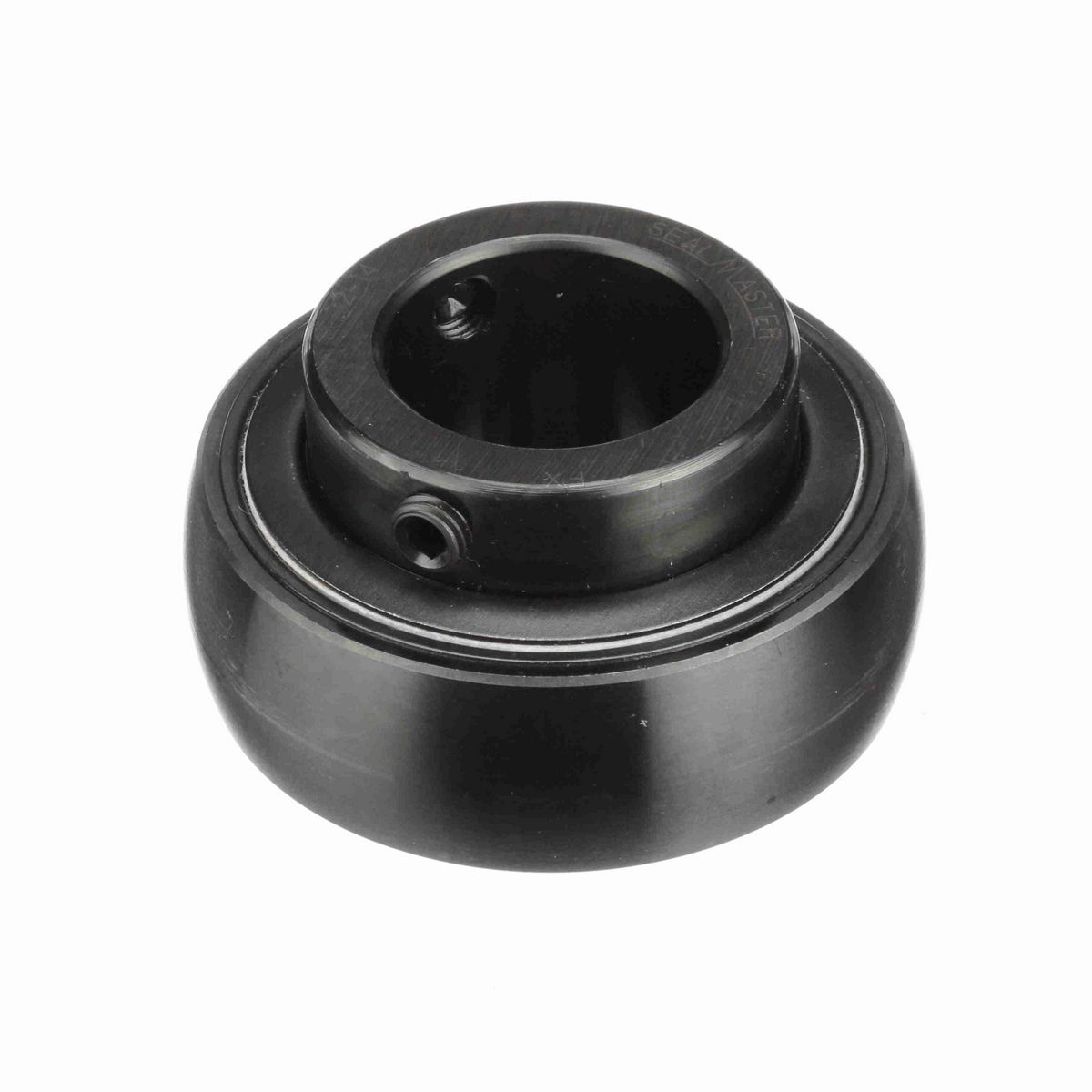 Sealmaster Mounted Insert Only Ball Bearing - 52100 Bearing Steel, Black Oxided - Setscrew Lock - 2-14