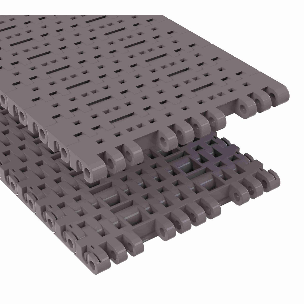 Rexnord 7706 Straight Running Flush Grid, Material: Brown High Performance, Width: 6in, Pitch: 1in - 81416343