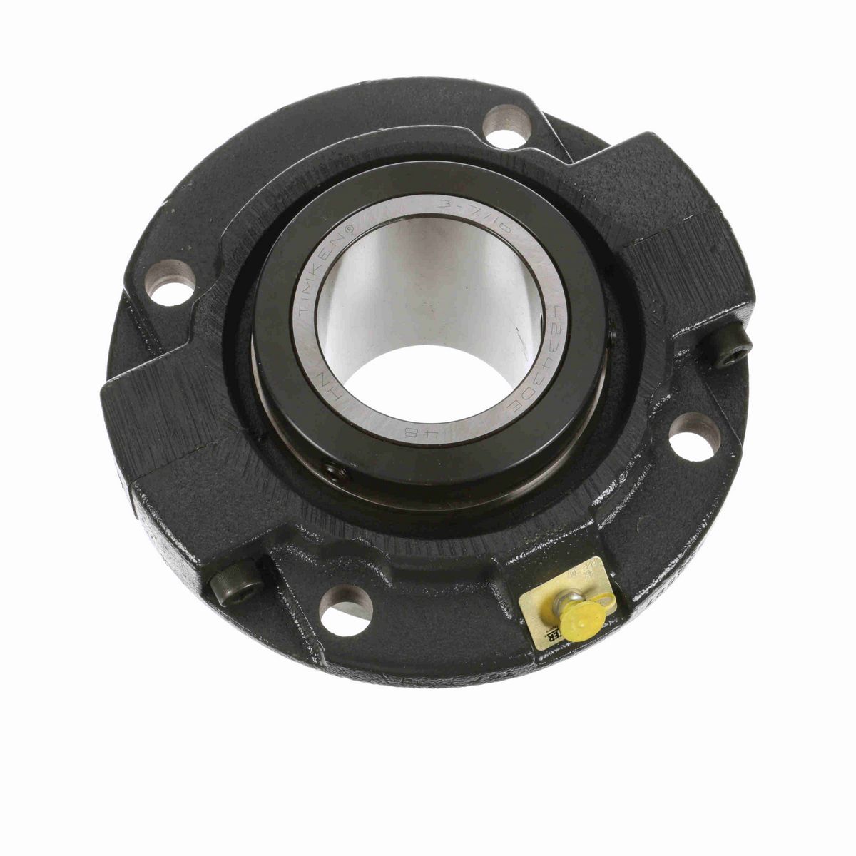 Sealmaster Mounted Cast Iron Piloted Flange Tapered Roller - 52100 Bearing Steel - Double Collar Mount Lock - RFP 307